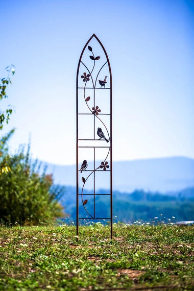 Gothic Window Bird Trellis