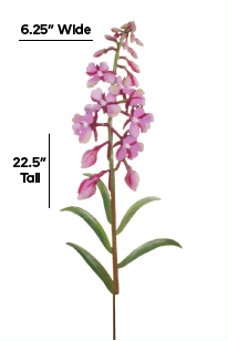 Fireweed Flower Garden Pick | Hand-Painted